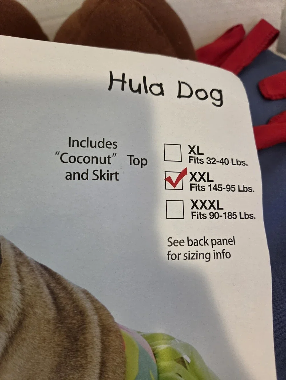 Zelda Wilson Hula Dog Costume